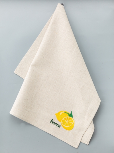 Рушник декоративный "Лимон". Цвет: серый, 1 шт. в упак. 