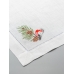 Салфетка декоративная "Снегирь на ветке". Цвет: белый, 2 шт. в упак. 